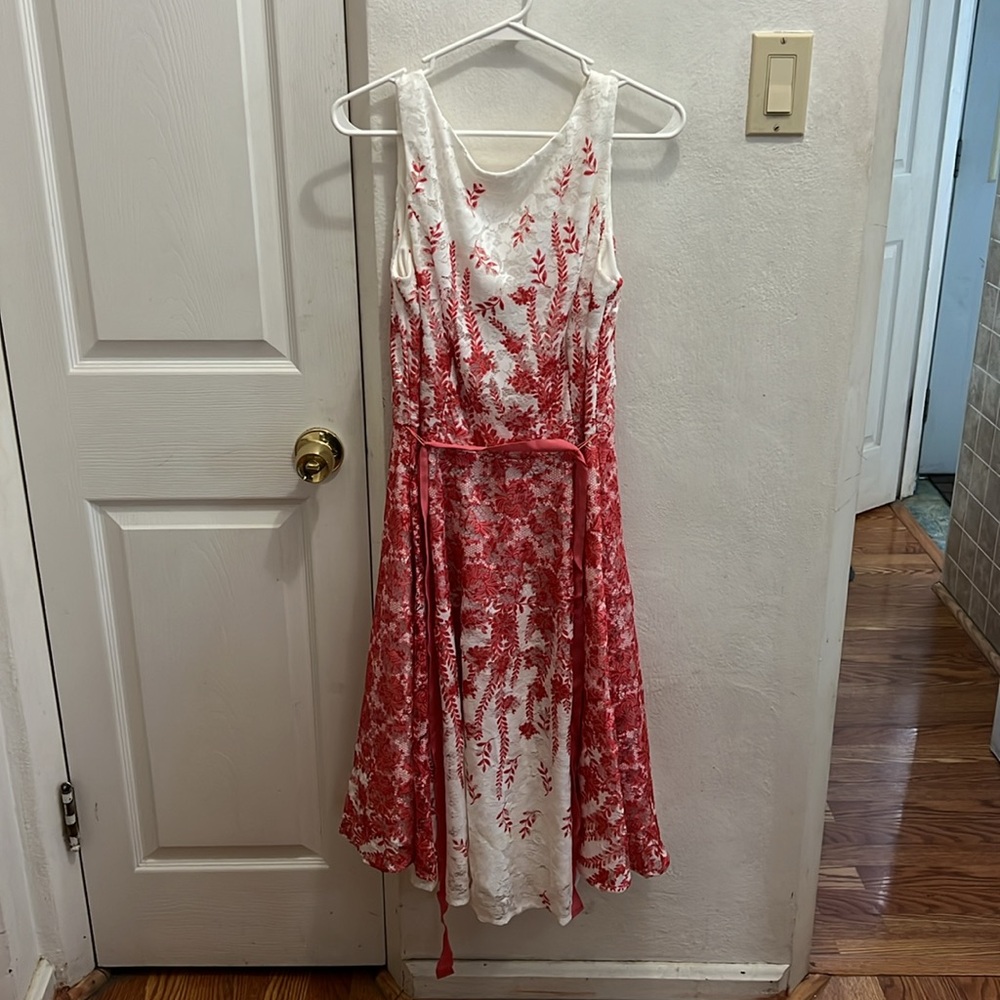 Prom dress worn once.  Beautiful full casual or dressy, sleeveless.